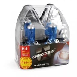 Set de 2 becuri Halogen H4 90W +110% intensitate Alb Xenon 12V Carguard 5