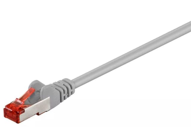 Cablu CAT6 PiMF SFTP 15m 2x RJ45cupru ecranat gri Goobay