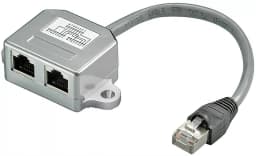 Distribuitor RJ45 la 2x RJ45 mama Goobay 1