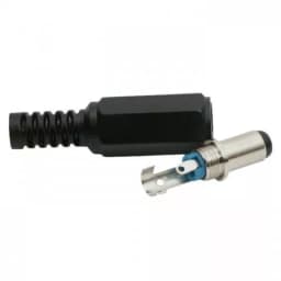 Mufa DC 2.1x5.5mm tata pin 9mm cu protector cablu Goobay 4