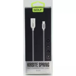 Cablu Kirsite Micro USB Golf 36M argintiu 1m 2.4A Fast Charging 9