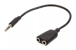 Splitter audio stereo 3.5 mm tata - 2x 3.5 mm mama 0.2m Valueline 1