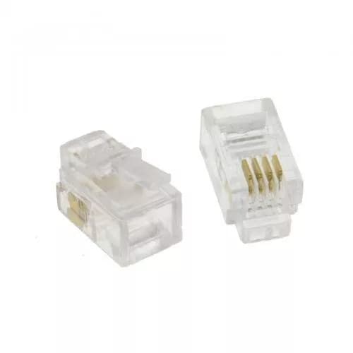 Mufa modulara telefon RJ10 4P4C contacte aurite Well