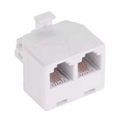 Adaptor telefonic 6P4C RJ11 tata la 2 mama 1