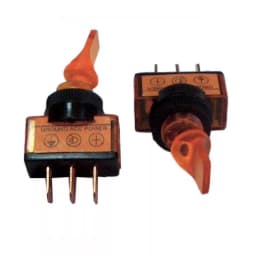 Intrerupator ON-OFF 12V 20A ASW-14D rosu cu retinere 2