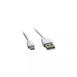 Cablu de incarcare USB Golf Diamond Micro USB alb 1m 1