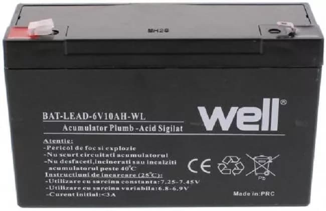 Acumulator plumb acid 6V 10AH Well