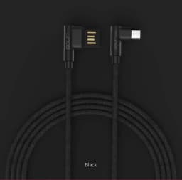 Cablu Golf Pudding Micro USB 48M 1m 2.4A negru 7