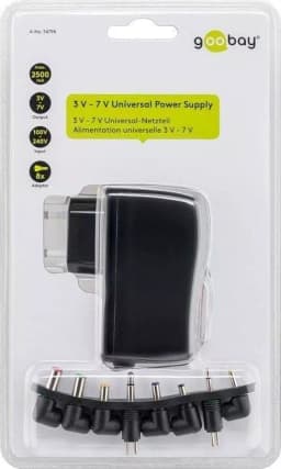 Adaptor alimentator universal in comutatie 3-7V 2.5A 2500mA Goobay 2
