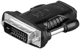 Adaptor HDMI 19 pini mama la DVI-D 24+1 pini tata Goobay 1