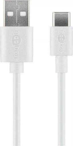 Cablu USB Type C tata - USB 2.0 tata 1m 3A 0.48Gbit/s alb Goobay 2