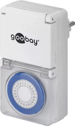 Priza programabila mecanica pentru exterior Goobay 1