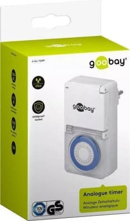 Priza programabila mecanica pentru exterior Goobay 2