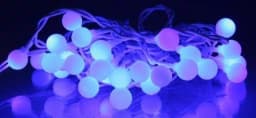 Ghirlanda luminoasa cu sfere albastre 30 LED-uri 4.35m well 2