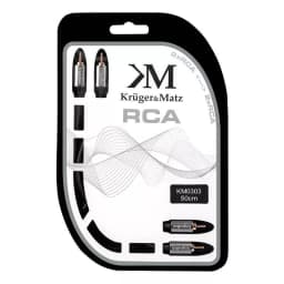 Cablu 2x RCA la 2x RCA 0.5m Profesional Kruger&Matz 2