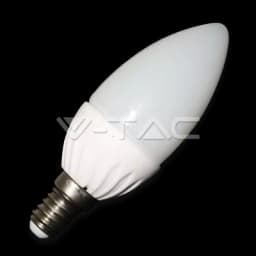Bec LED 4W E14 220V lumanare alb V-TAC 1