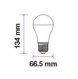 Bec LED 17W E27 A65 200D 1521lm SAMSUNG CHIP 3000K alb cald V-TAC 2