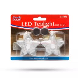 Opait cu LED model STEA argintiu 2buc 2