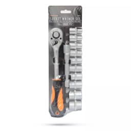 Set chei tubulare cu clichet 12buc 1/2" 10-24mm Crom-Vanadiu HANDY 3