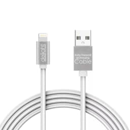 Cablu de date 2in1 iPad iPhone Lightning +Micro USB 1m 1A alb delight 1