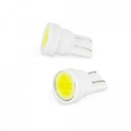 Bec LED Pozitie 12V 1W COB 18 chipuri T10 5W5 90lm 2buc set Carguard 1