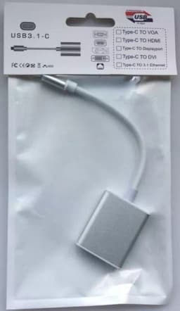 Cablu adaptor USB Type C 3.1 la VGA FullHD Plug&Play 2