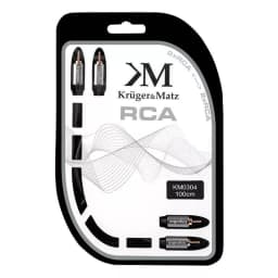 Cablu 2x RCA la 2x RCA 1m Profesional Kruger&Matz 2