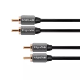 Cablu 2x RCA - 2x RCA 1.8m Audio Profesional Kruger&Matz 1