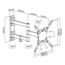 Suport universal LED TV 13-42 inch Cabletech 2