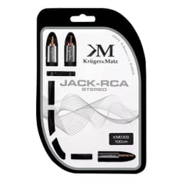 Cablu Jack 3.5 mm la 2x RCA 1m Profesional Kruger&Matz 2