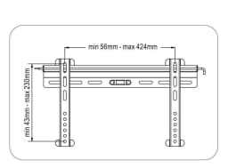 Suport universal pentru LCD TV 23-58 inch 147cm max 45kg Goobay 3
