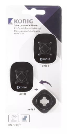 Kit suport negru montare telefon universal Konig 3