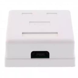 Priza dubla RJ45 FTP CAT5e conector ecranat pe tencuiala Well 4