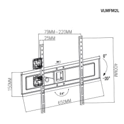 Suport TV de perete 37-70 " 35kg Valueline 3