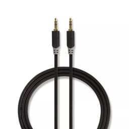 Cablu audio Jack stereo 3.5 mm tata - 3.5 mm tata 1m Nedis 1