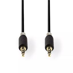 Cablu audio Jack stereo 3.5 mm tata - 3.5 mm tata 1m Nedis 2