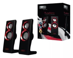 Set 2 difuzoare Purephonic USB 2.0 20W rosu SWEEX 3