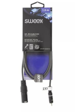 Cablu audio mono XLR 3 pini tata - RCA tata 1.5m gri Sweex 2