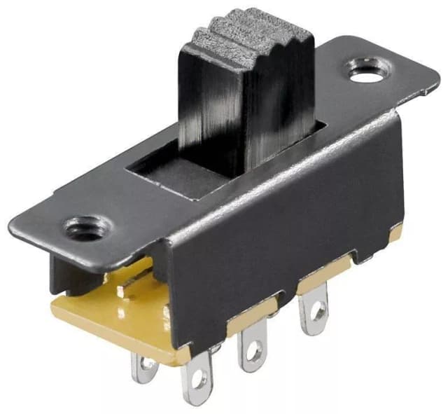 Comutator glisant 15.5mm 2x UM 6 pini ON-ON Goobay