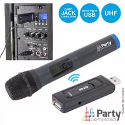Microfon wireless cu modul USB Party Light & Sound 1