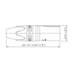 Conector XLR 3 pini mama Neutrik 2