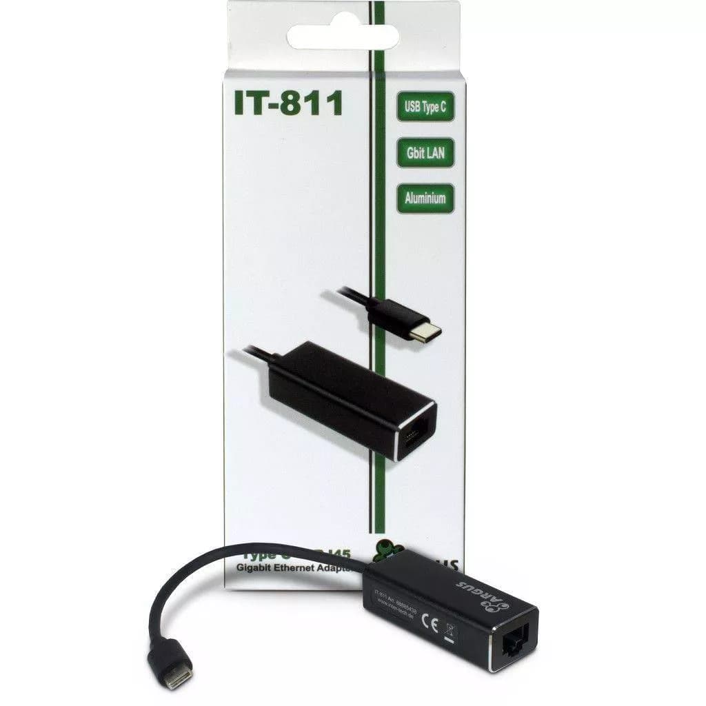 Adaptor Retea Gigabit RJ45 USB 3.0 Type C Inter-Tech Argus IT-811