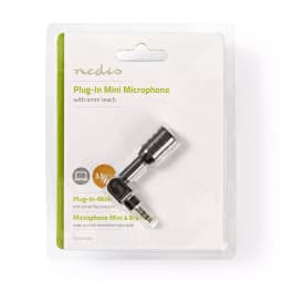 Microfon mini jack 3.5 mm negru Nedis 3