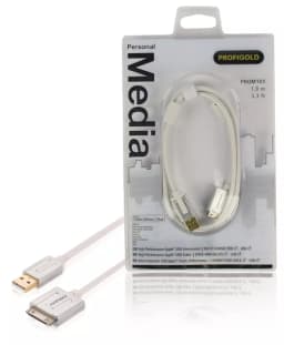 Cablu Apple iPad iPhone - USB de inalta calitate 1m alb Profigold 3