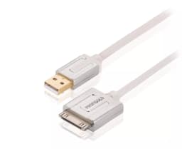 Cablu Apple iPad iPhone - USB de inalta calitate 1m alb Profigold 1