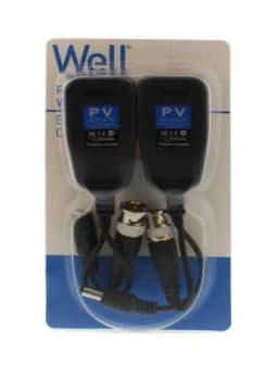 Video balun HD pasiv cu alimentare cu mufa RJ45 Well 3