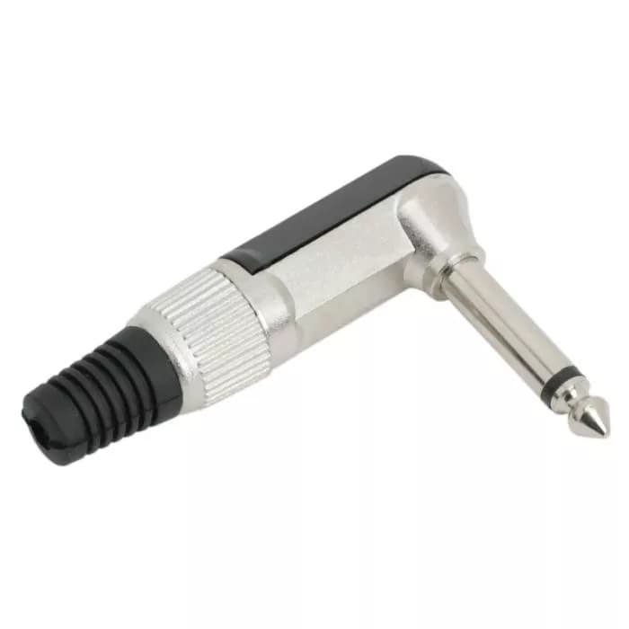 Mufa tata 6.3 mm mono Jack 90 executie ranforsat