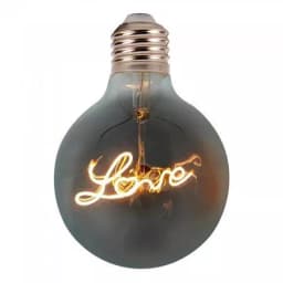 Bec LED G125 E27 5W 70lm cu filament 2200K alb cald model LOVE V-TAC 1
