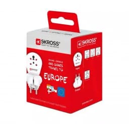 Adaptor priza Universal India Israel Danemarca - EU Skross 1.500217-E 3