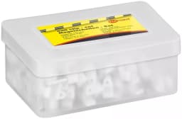 Cleme clips fixare cablu rotund plastic cu cui 4mm alb 100buc Goobay 2